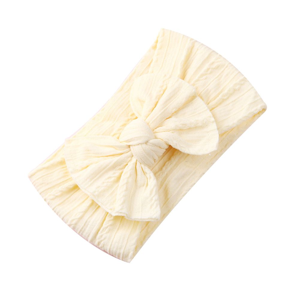 Toddler Baby Girls Bowknot Wide Soft Headband Headwear Hair Band Photo Props