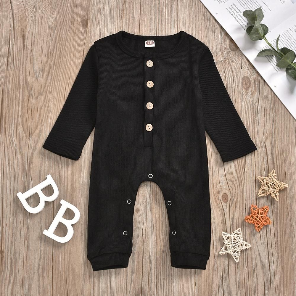 0-24M Spring Baby Girls Boys Clothes Cotton Infant Kids Long Sleeve Romper Boys Bodysuits Outfits