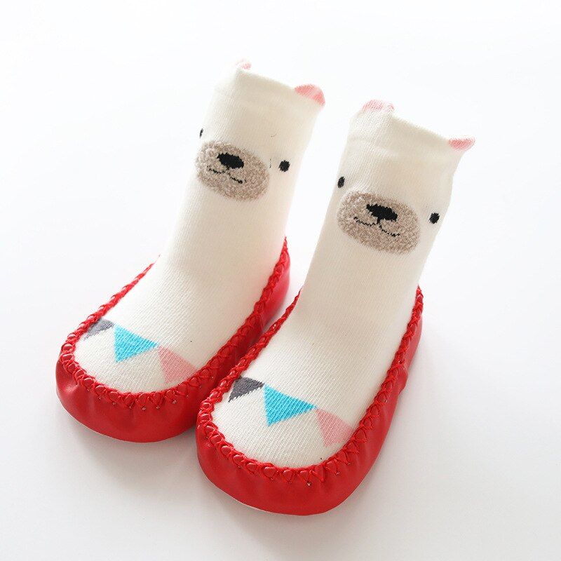 Baby Socks For Newborn Boys Girls Cute Cartoon Bear Animal Floor Socks Anti-Slip Baby Socks Baby Infantil Anti-Slip Warm Sokken