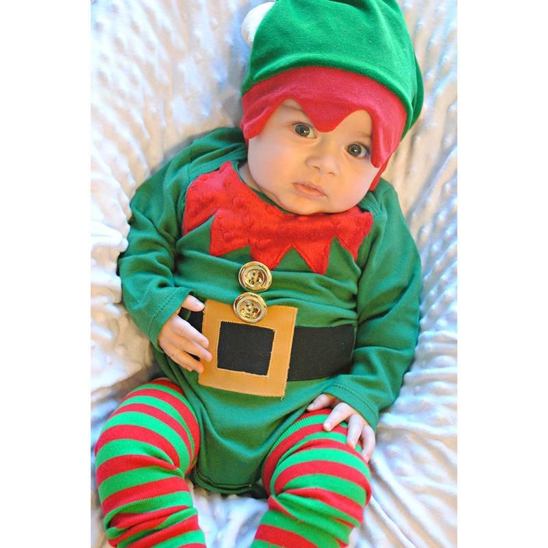 Children's Spring Fall Boy Christmas Long Sleeve Jumpsuit