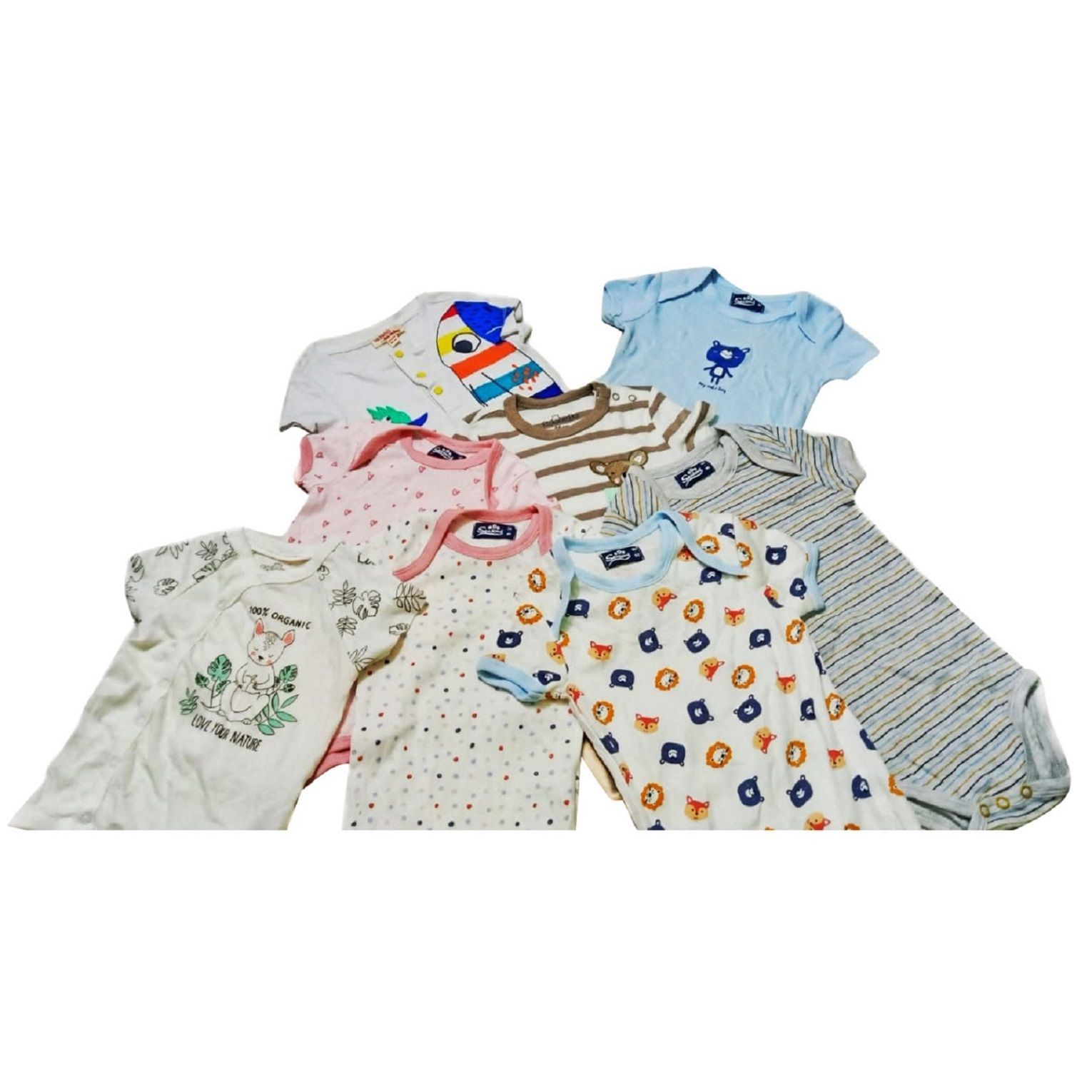Assorted Long Sleeve Baby Romper Export Quality ( 3/6 Pieces )