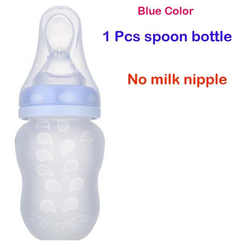 BPA NEW Free Silicone Soft Head Spoon Feeding Bottle Set for Babies Children to East Mushy Rice Take Medicine Have Soup