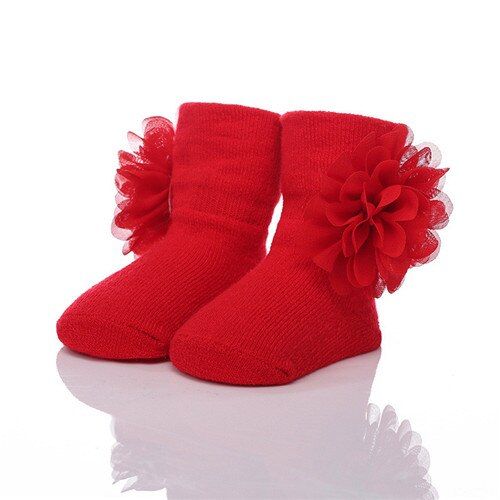 New Fashion Flowers Lace Baby Socks Newborn Cotton Baby Girls Sock Cute Toddler Girl Socks Princess Socks One Size Hot Selling