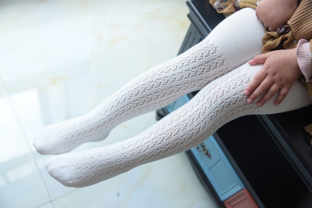 Spring Summer Mesh Thin Baby Pantyhose Kids Girls Princess Tights Infant Children Stockings White Pink Soft Cotton Hosiery