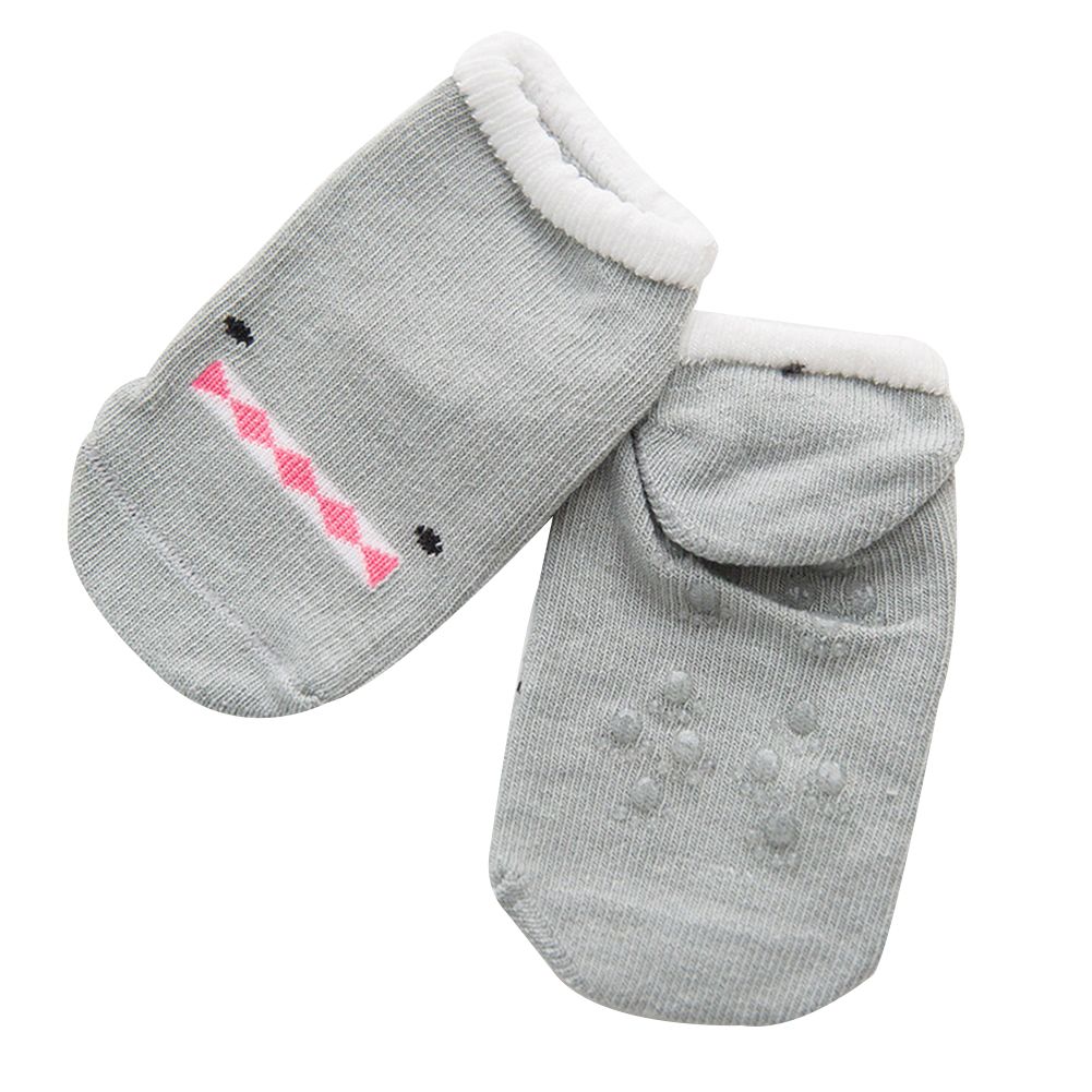 Cartoon Smiling Face Mouse Baby Unisex Anti Slip Breathable Floor Crew Socks