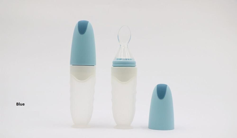 Baby Feeding Bottle Feeding Spoon Feeder Baby Spoon Food Grade Soft Spoon Non BPA FDA CE/EU Certification Ship Free