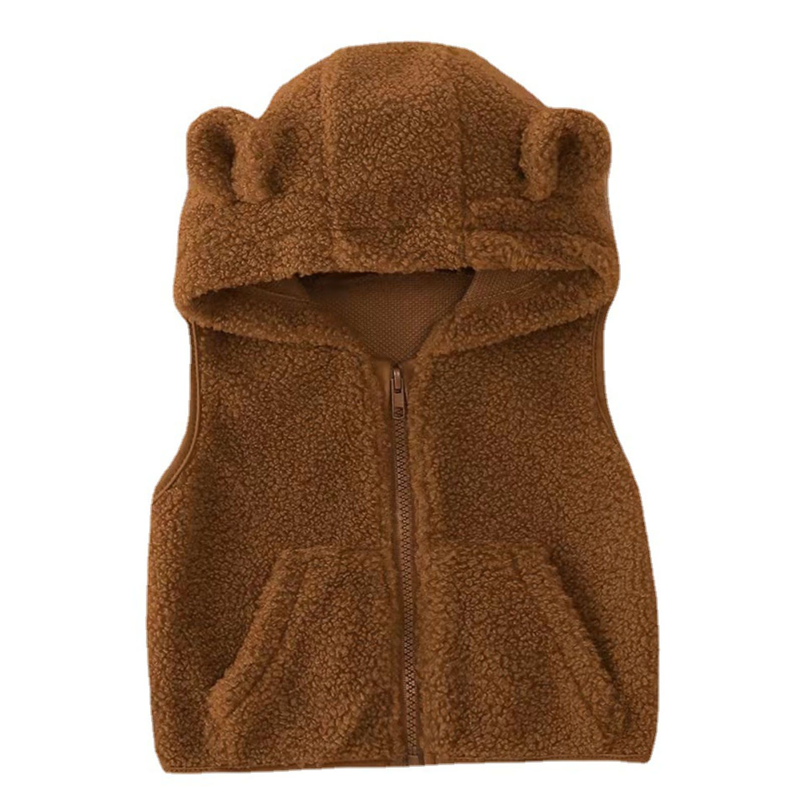 Infant Costume Super Soft Newborn Warm Hooded Vest Winter Costume