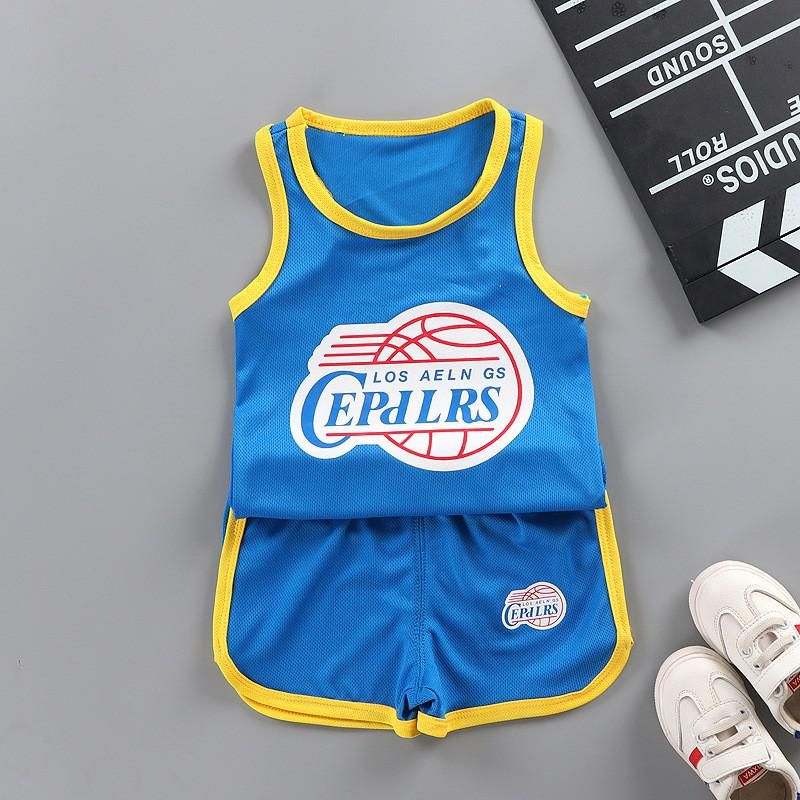 Baby Boy Summer Sport Clothing Set Children Vest+shorts 2pcs Clothes Sets Toddler Kid Tracksuit Infant Girls Cotton Homewear