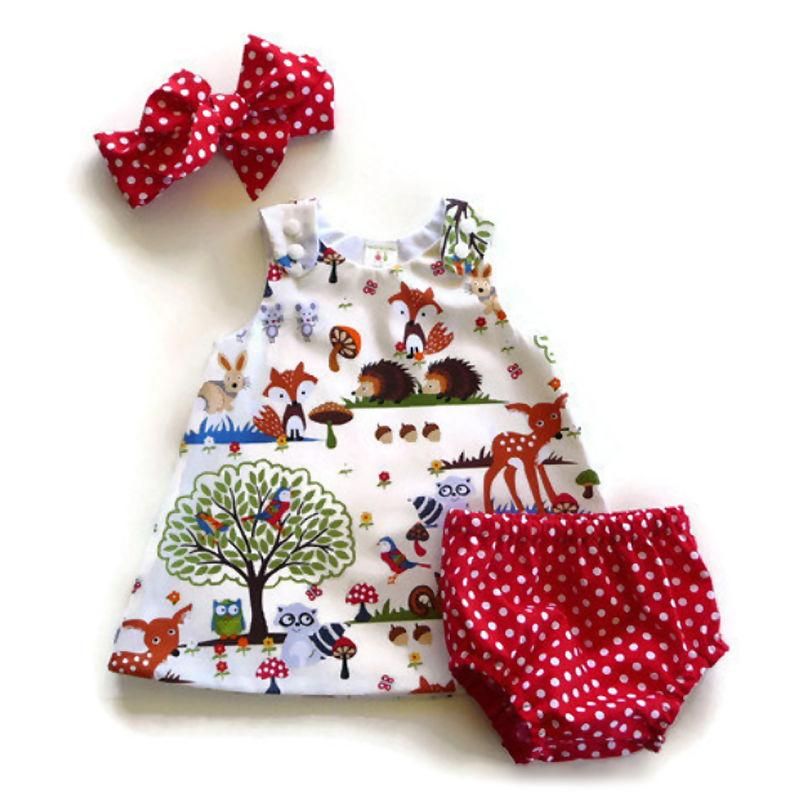 Newborn Toddler Kids Baby Girl Outfit Clothes Tops Dress Pants Headband Set