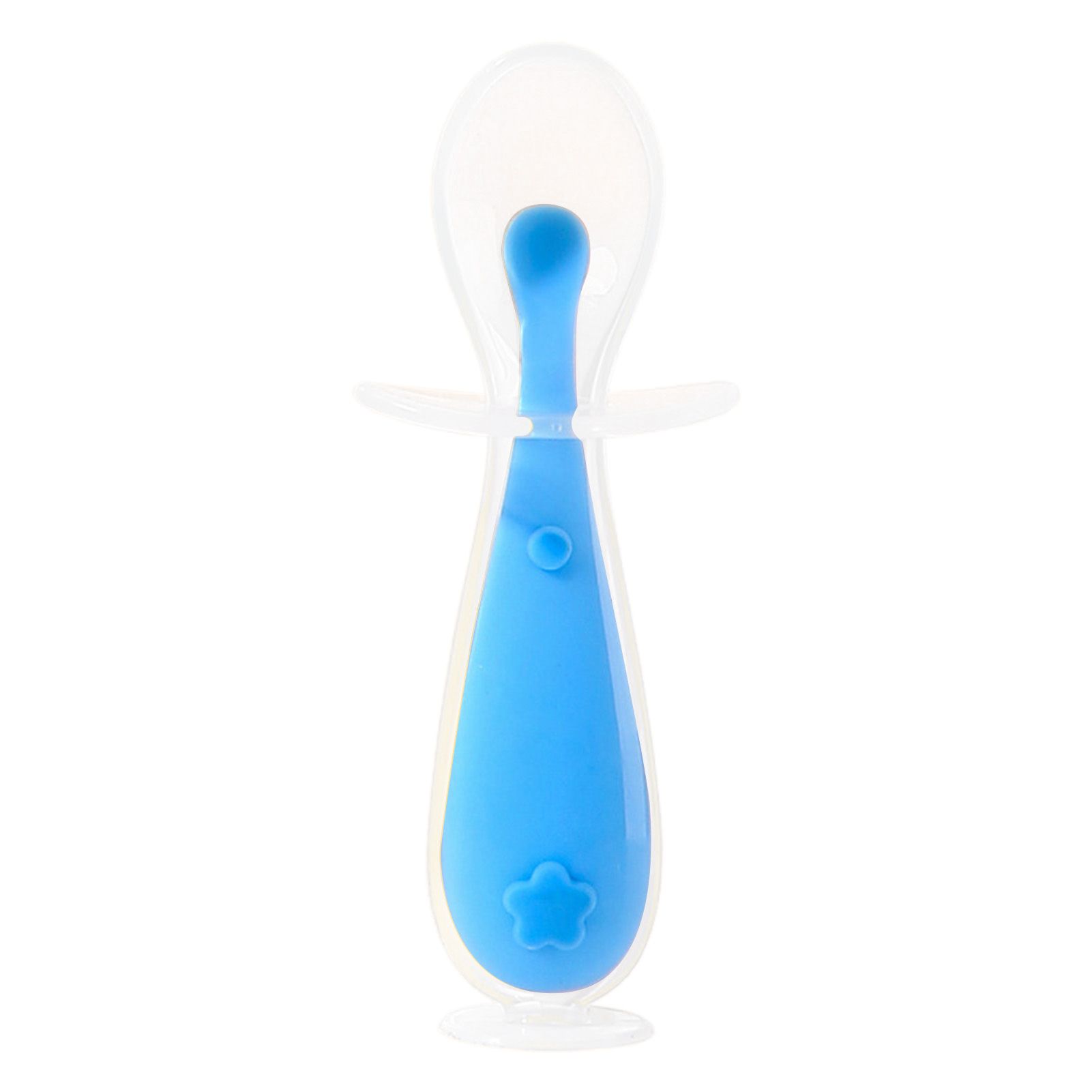 Infant Spoon Ergonomic Design Portable Food Grade Silicone Baby Dining Tableware for Feeding