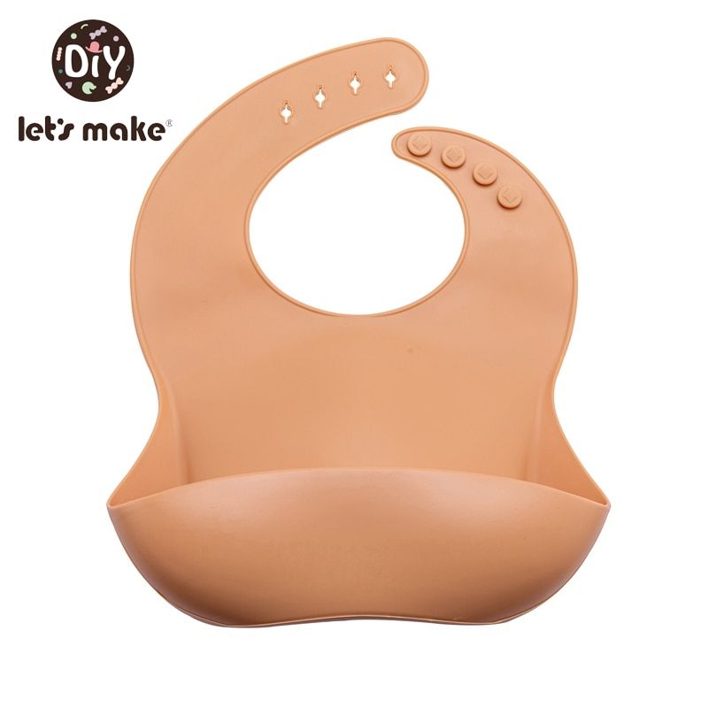 Let'S Make 1pc Silicone Bibs For Kids Newborn Baby Feeding Tableware Waterproff Baby Bibs For Toddler Breakfast Feedings