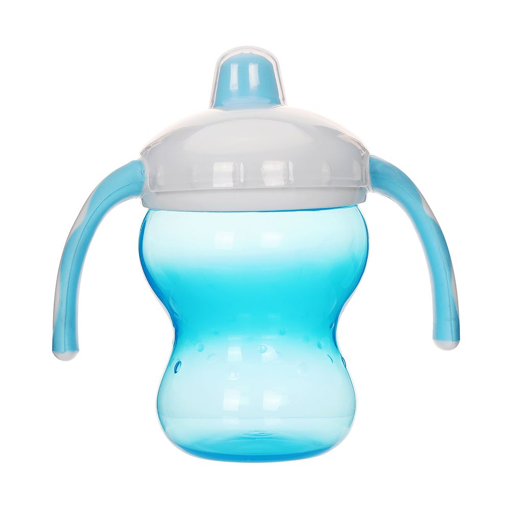 180ml Silica Gel Baby Feeding Handle Cup Water Milk Drink Training Bottle