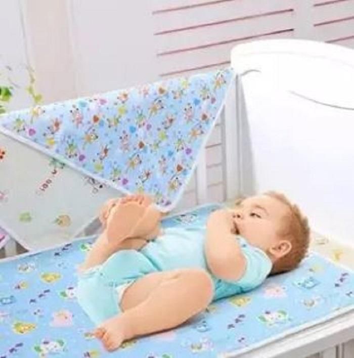 Exclusive Baby Comfort Waterproof Mattress Sheet - Blue