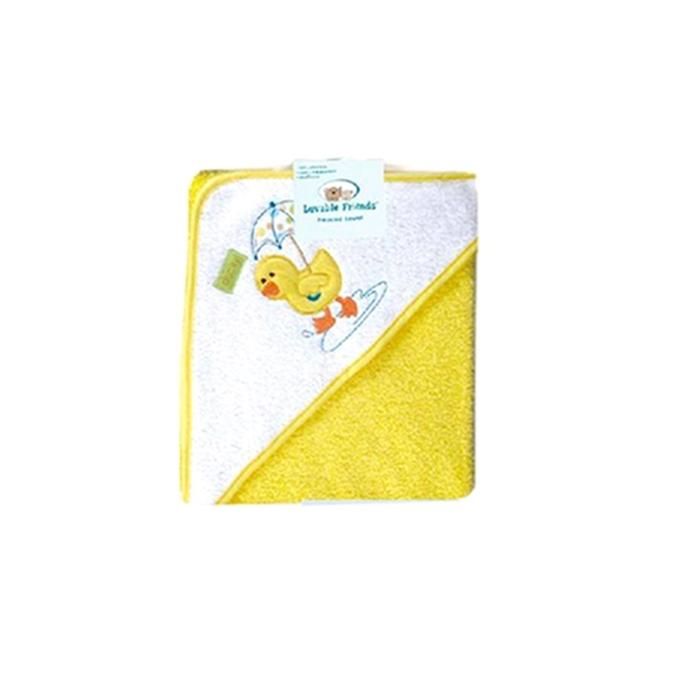 Cap Towels For Kids - Yellow And White