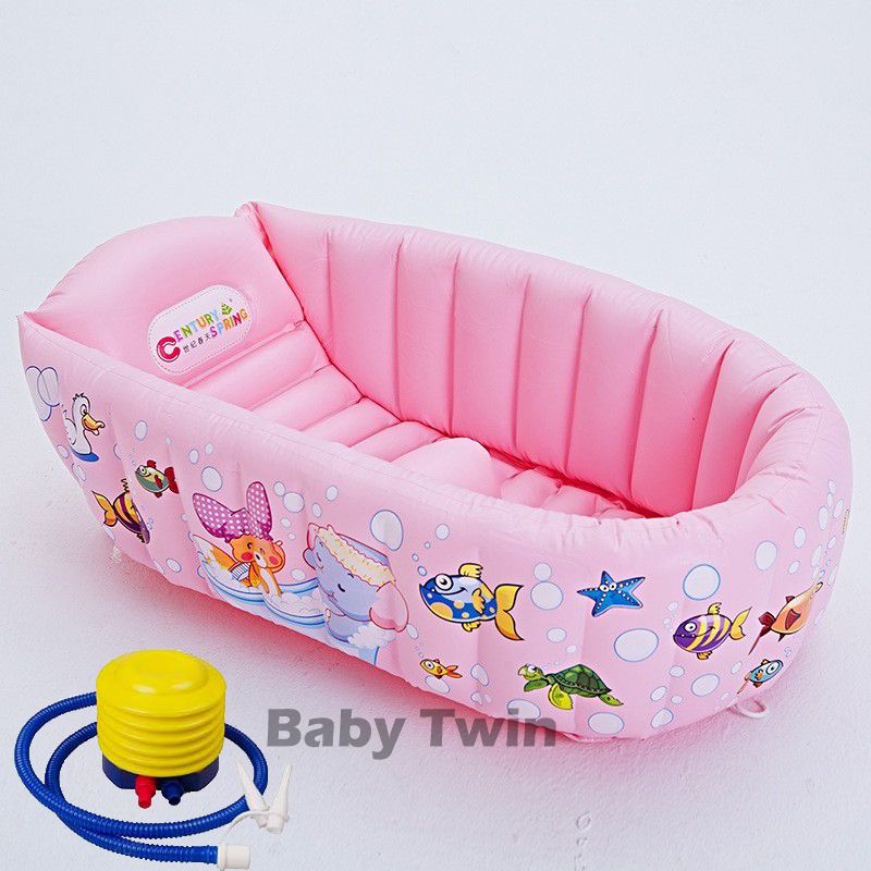 Baby Bath Tub With Pumper (90X55X25cm) - Pink