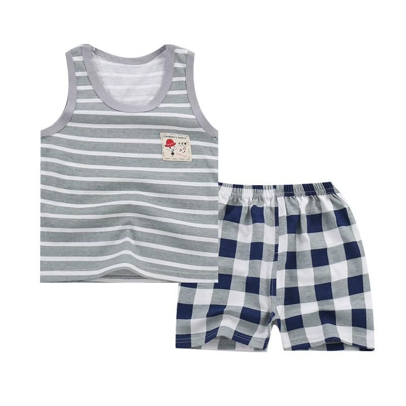Baby Boy Summer Clothes Kids Clothing Set Girls Boys Clothes Set Infant Clothing Toddler Children Cartoon Top+shorts Suit 0-4y