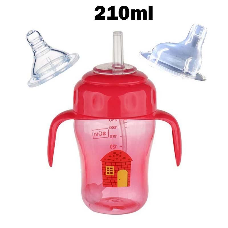 【ALLGOOD】3 in 1 Mamadeira Free Baby Feeding Bottle Safe Tritan Silicone Infant Juice Milk Water Feeding Bottle Cup Baby Milk Bottle