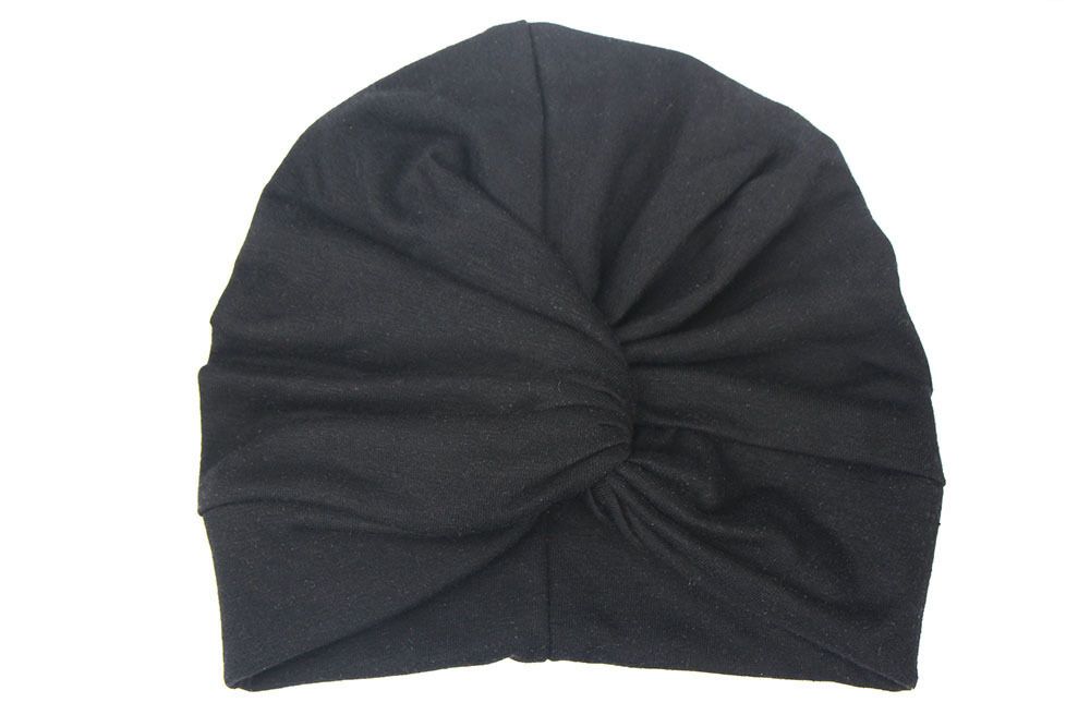 Newborn Baby Hat Solid Color Knotted Soft Cotton Turban for Boy and Girl Shower Gift 0-12 Months