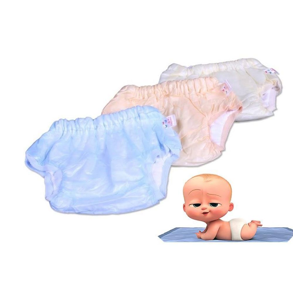 Waterproof Plastic Baby Toddler Pants- 2 PIS
