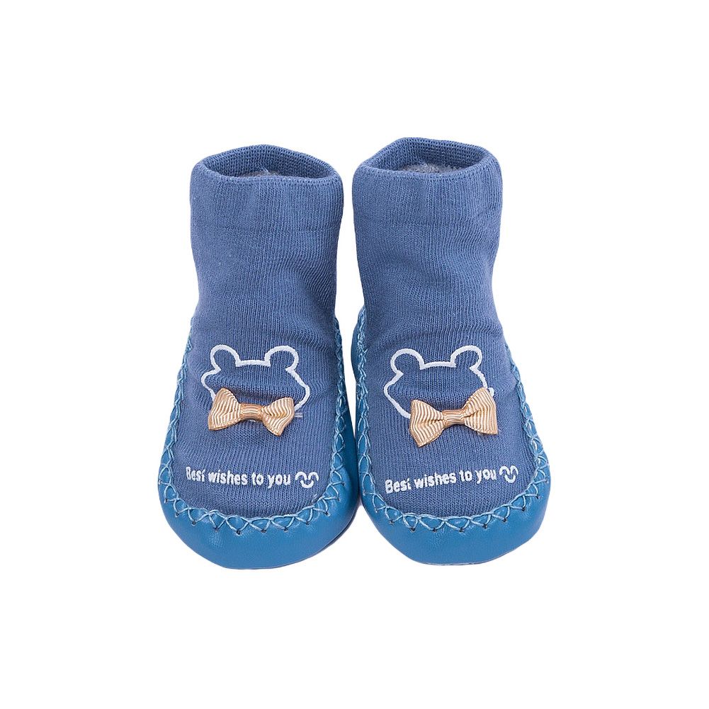 Cute Bowknot Baby Toddler Warm Breathable Indoor Floor Socks Anti-skid Shoes