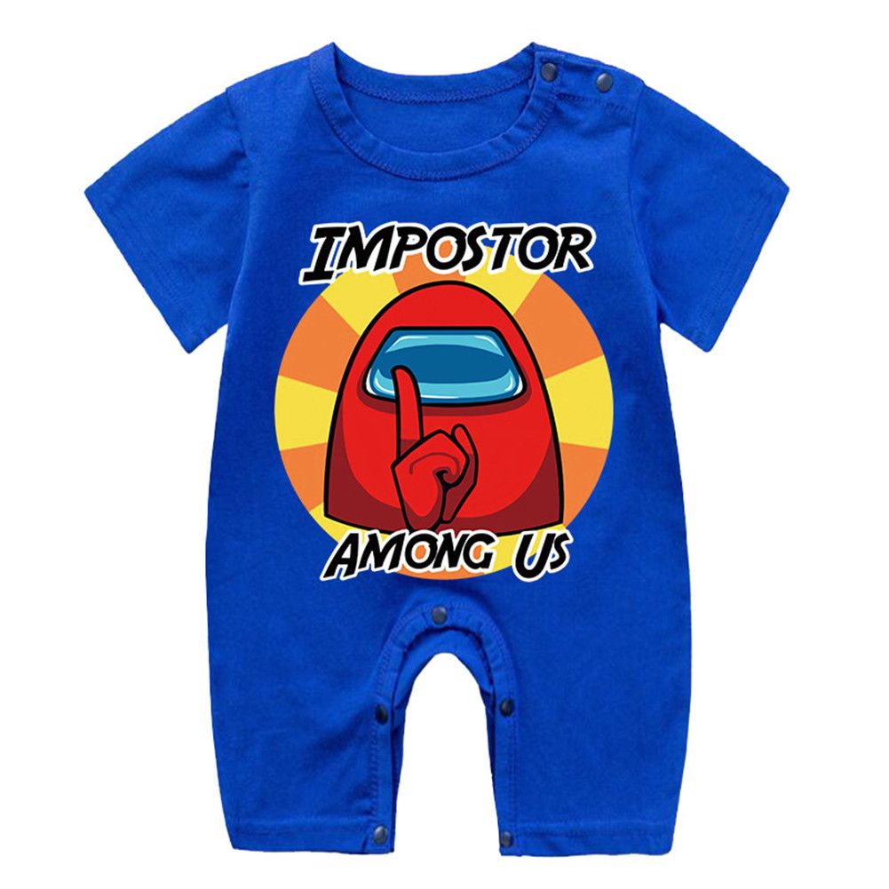 Baby  Rompers Cotton  Printed Short-sleeved Cute Jumpsuit For 0-2 Years Old color:White size:66cm infant age:0-6months