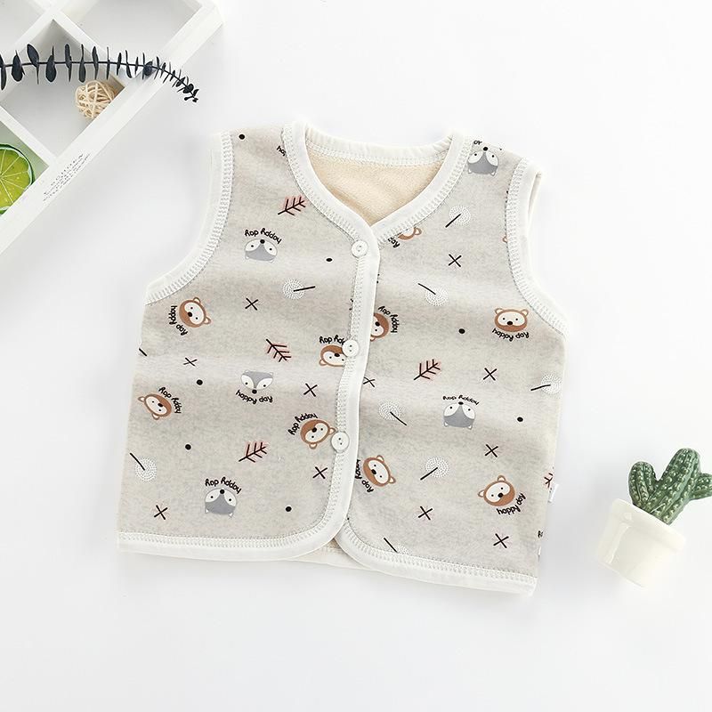 Baby Boys Girls Vest Jackets Newborn Outerwear Coat Clothing Toddler Girl Padded Warm Winter Waistcoat Kids Clothes