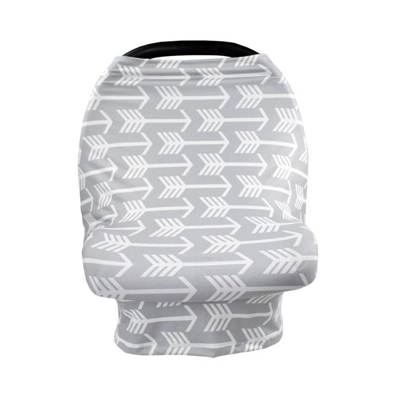 YUXIC Stretchy Car Seat Cover Baby Carseat Canopy Privacy Nursing Cover Breastfeeding cover Baby Cart Grocery Trolley Cover