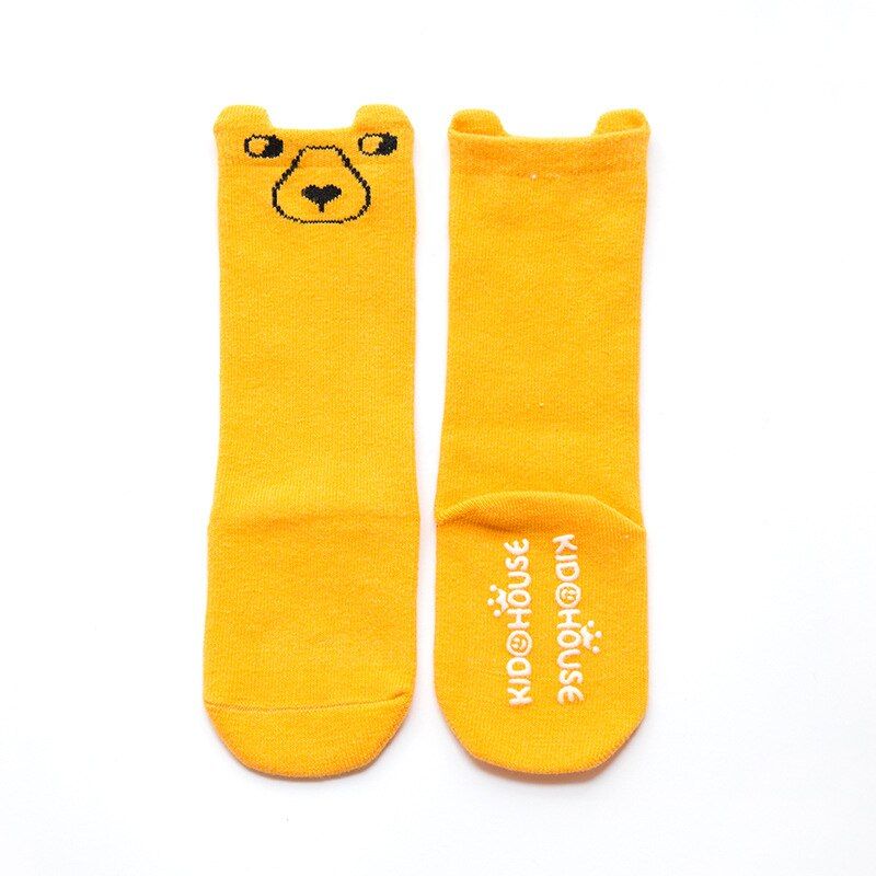 Newborn Kids Girl Boy socks Animal Pattern Anti-slip Knee High Sock Baby Fox Cat Cotton Cute Cartoon Infant Toddler socks