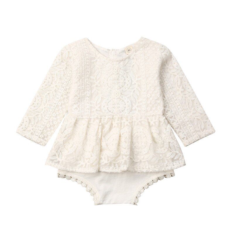 Newborn Infant Baby Girls Clothes Lace Halter Backless Jumpsuit Romper Jumpsuit Sunsuit Outfits
