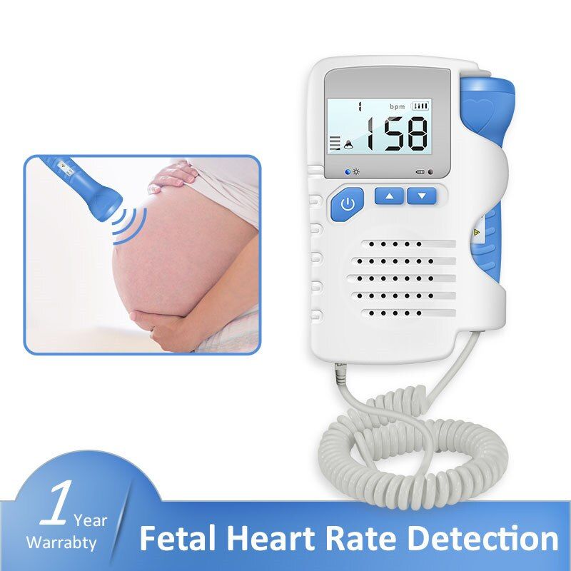 Fetal Pregnancy Portable Ultrasound For Pregnant Women Fetal Baby Heart Rate Detection Electronic Household