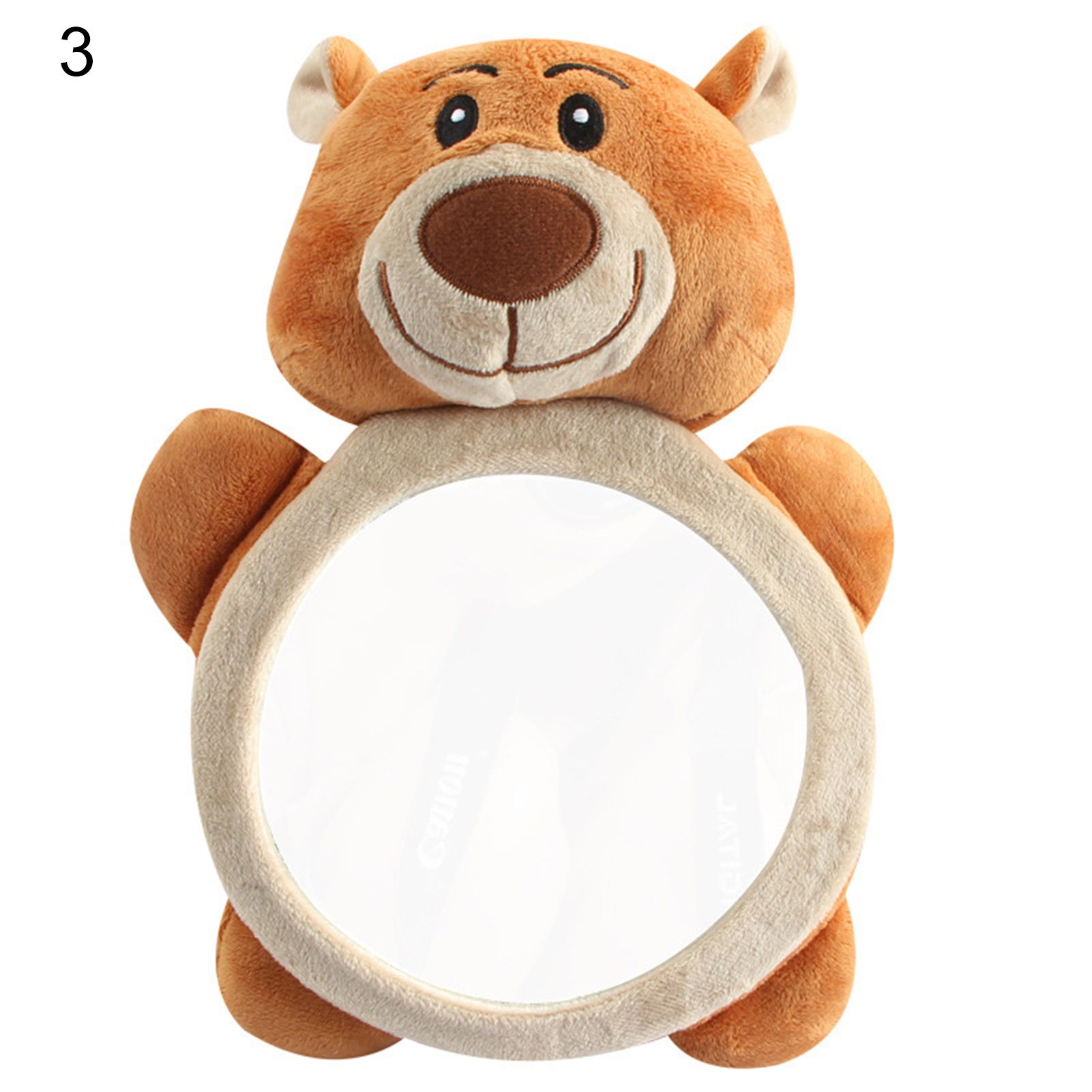 Car Inside Mirror Convenient Cartoon Shape Lightweight Car Baby Rearview Adjustable Safety Seat Mirror for Kids
