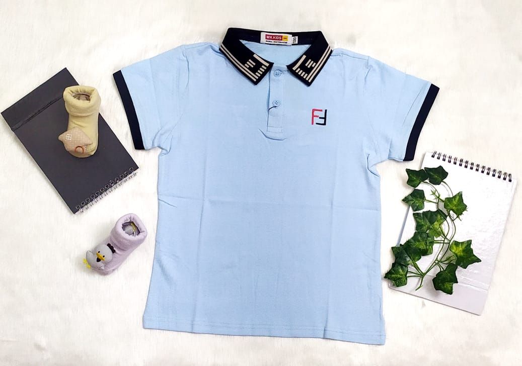 Polo T Shirt, Stylish Boys Clothing Stylish Polo T Shirt Short Sleeve Slim Fit (07-14)Years