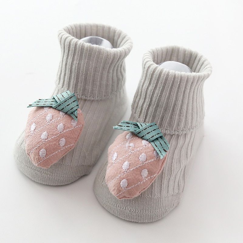 Toddler Baby Socks Anti Slip Cartoon Infant Baby Socks for Girls Cotton Newborn Baby Boy Socks Suitable for 0-18 Months