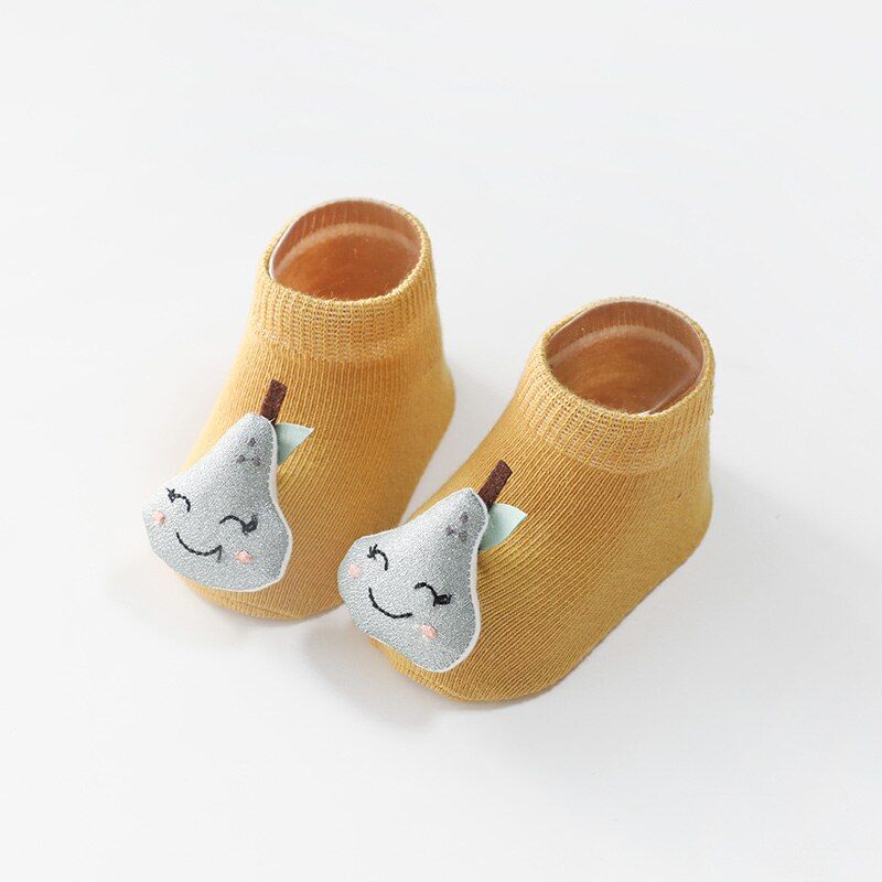 Baby Girls Boys Cartoon Ankle Socks Cotton Newborn Baby Socks Anti Slip Floor Sock fruit Design Fashion Brand Summer Spring