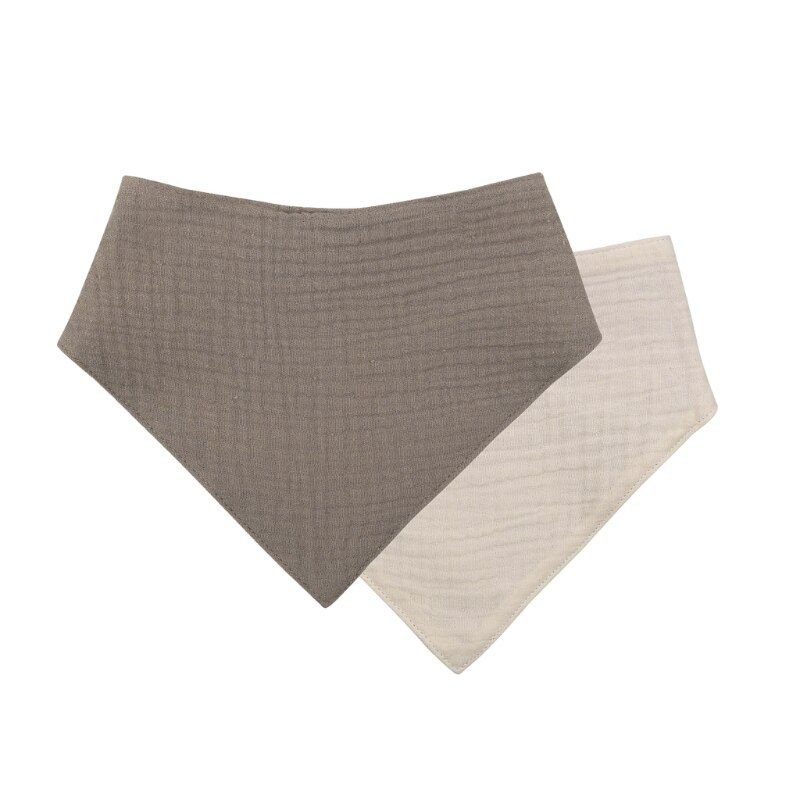 1 Pc Baby Infant Cotton Bib Newborn Double Sided Solid Color Triangle Scarf Feeding Saliva Towel Bandana Burp Cloth Boy Girl Sho