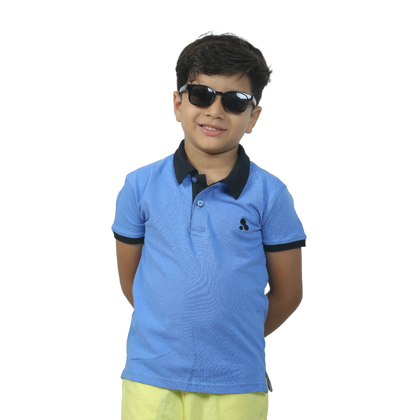 Boys' Short Sleeve  Polo T-Shirt Light Royal