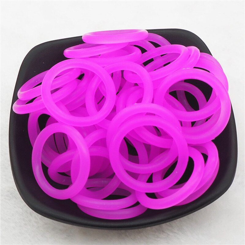 Chenkai 10pcs silicone adapter O rings for Baby NUK MAM Pacifier Dummy Nursing Pendant Toy Gift Inner Diameter 21.5mm