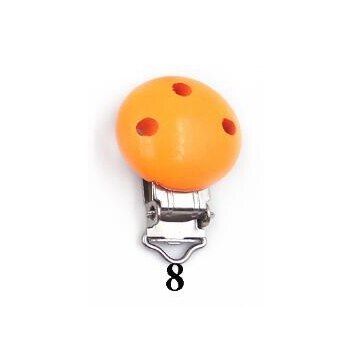 1pc Round Shaped Baby Pacifier Clip Holder Soother Pacifier Solid Color Infant Dummy Clips For Baby Clasp Holders DIY Bead Tooll