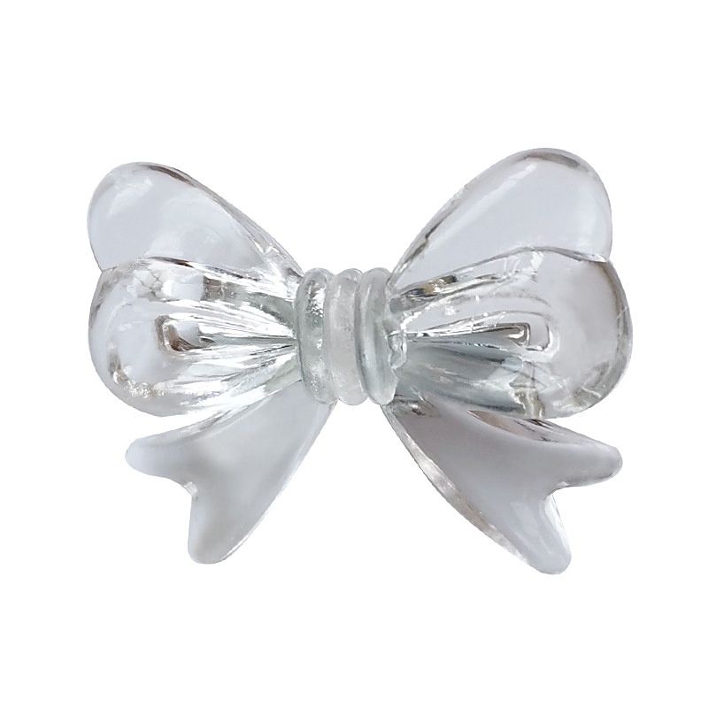 Fashion Plastic Transparent Bow Hairpin Cute Hair Clips Gift for Women/Girls 1Pcs/2Pcs