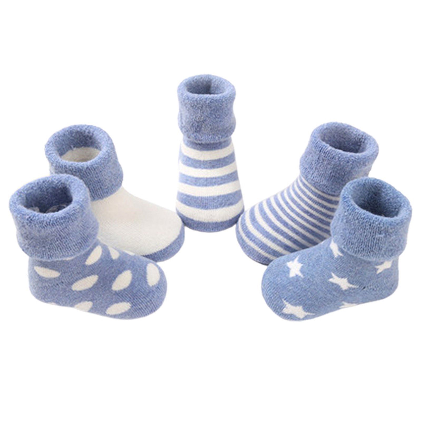 5 Pair Baby Wool Socks Breathable Thicken Accessory Super Warm Winter Crew Socks for Baby