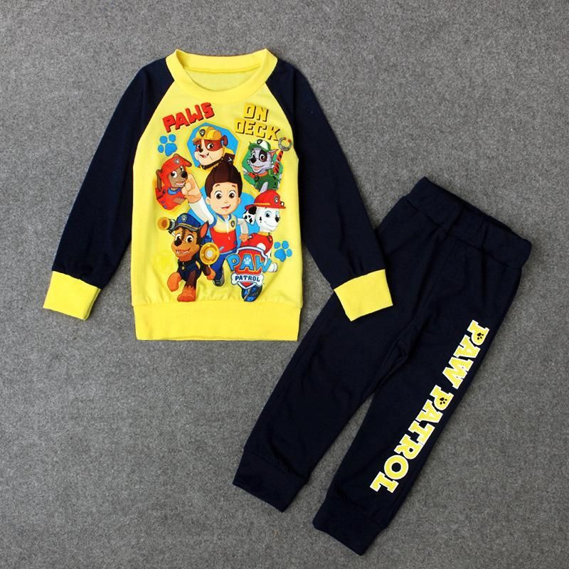 【BestGO】Children'S Spring Fall Paw Patrol Boys Long-Sleeved Two-Piece Set