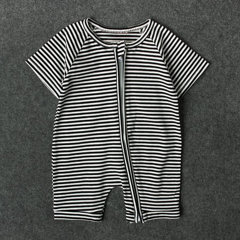 Children'S Summer Boy Striped Short Sleeve Jumpsuit Child Hardy Baby Crawling Suit Children'S Clothes Instagram Baby Girl Clothes Kids Fortnite Toddler Skirt Shorts  Panda Spiderman