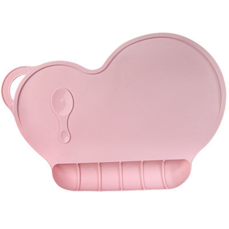 4 Colors Baby Silicon Plate Sucker Slip-resistant One Piece Baby Silicone Placemat Bowl Waterproof Kid Dinner Plate Tableware