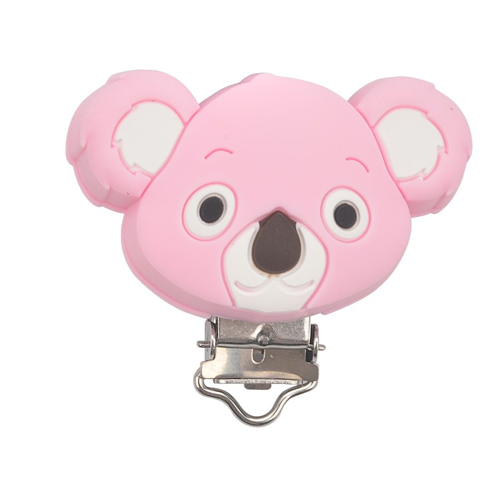 LOFCA 1PC Koala Shaped Silicone Clip For Baby Pacifier Holder Baby Teether Teething Accessories Clip Nipple Clasps Toy DIY Tools