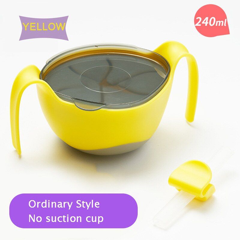 Learning Dishes Baby Bowl Set Training Bowl Spoon Tableware Set Dinner Bowl Feeding Spoon Food Bowl Spill-Proof Feeding Dishes