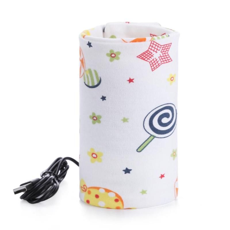 Portable USB Baby Milk Bottle Warmer Heater Storage Insulation Baby Bottle Thermostat Non Toxic Feeding Bottle Warmer
