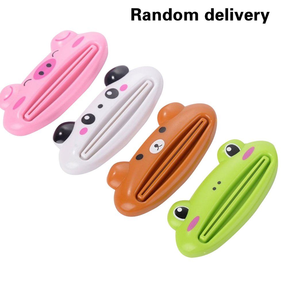 MA Animal Tube Squeezer Cartoon Bathroom Toothpaste Dispenser Easy Squeeze-- - -