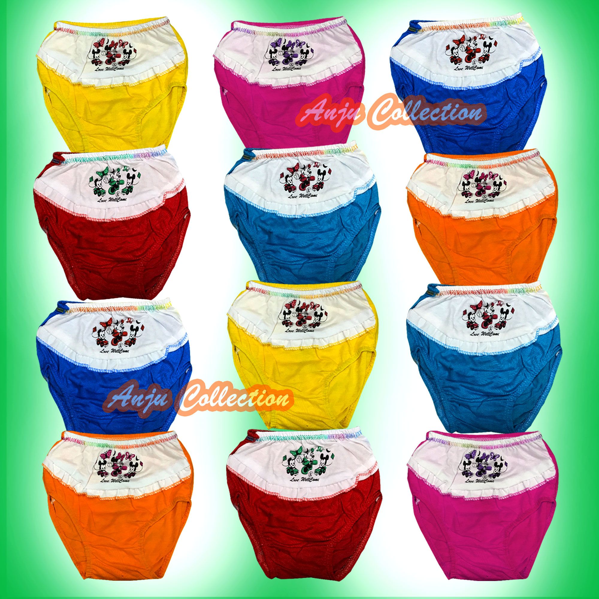 12 Pes Multicolor penty For kids 0-3 yeras by Any Color