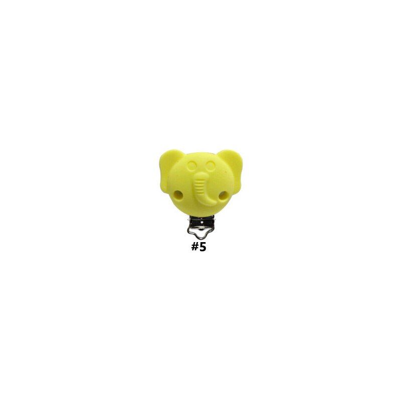 1PC Elephant Design Silicone Pacifier Clip For Nipple Infant Baby Pacifier Holder Dummy Clips Chains Accessories