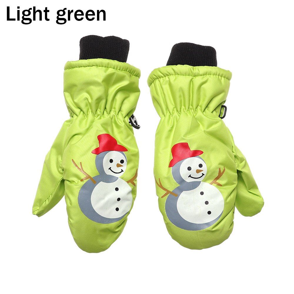 0-5 Years Old Children Ski Gloves Winter Warm Gloves Boys Girls Waterproof Windproof Non-slip Snow Mittens Extended Wrist Gloves